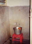 インドの安宿のバスルーム