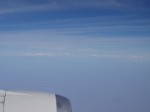 インド線の飛行機から見るヒマラヤ