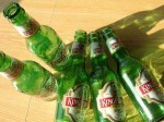 インドのビール「キングフィッシャー」の空き瓶