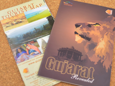 インド、グジャラート州の地図とパンフレット