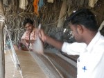 インド、ラクダの織物工房